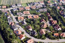 Aerial photograpy of Castle Ring in Kandel in the state Rhineland-Palatinate, Germany