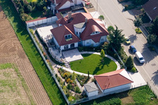 Aerial photograpy of Guttenbergstr in Kandel in the state Rhineland-Palatinate, Germany