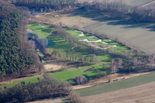 Golf Club Pfalz Neustadt ad Weinstraße eV in the district Geinsheim in Neustadt an der Weinstraße in the state Rhineland-Palatinate, Germany from the plane