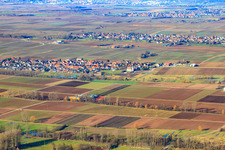 Aerial photograpy of Village view from the southeast in Altdorf in the state Rhineland-Palatinate, Germany
