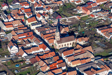 Church building Protestantische Kirche Zeiskam in Zeiskam in the state Rhineland-Palatinate, Germany
