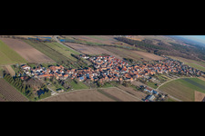 Panorama in Erlenbach bei Kandel in the state Rhineland-Palatinate, Germany