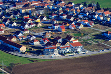 Bird's eye view of On the high trail in Kandel in the state Rhineland-Palatinate, Germany