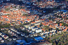4 residential blocks in Gartenstr in Herxheim bei Landau in the state Rhineland-Palatinate, Germany