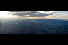 Bird's eye view of District Drusweiler in Kapellen-Drusweiler in the state Rhineland-Palatinate, Germany