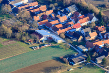 Oblique view of Nagel Winery in Vollmersweiler in the state Rhineland-Palatinate, Germany