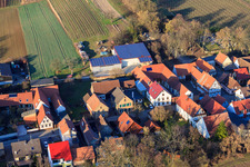 Nagel Winery in Vollmersweiler in the state Rhineland-Palatinate, Germany seen from above