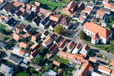 Aerial photograpy of St. Wendelin in Hatzenbühl in the state Rhineland-Palatinate, Germany