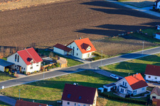 Aerial view of Early Knife Trail in the district Schaidt in Wörth am Rhein in the state Rhineland-Palatinate, Germany
