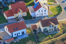 Drone recording of At the Anhaide in the district Schaidt in Wörth am Rhein in the state Rhineland-Palatinate, Germany