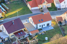 Drone image of At the Anhaide in the district Schaidt in Wörth am Rhein in the state Rhineland-Palatinate, Germany