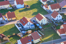 At the Anhaide in the district Schaidt in Wörth am Rhein in the state Rhineland-Palatinate, Germany from a drone