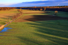 Meadows in the Otterbach lowlands in the district Schaidt in Wörth am Rhein in the state Rhineland-Palatinate, Germany
