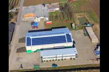 Aerial photograpy of Bauer's Garden from the Northwest in Winden in the state Rhineland-Palatinate, Germany