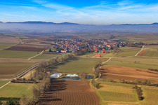 Village view from the east in Dierbach in the state Rhineland-Palatinate, Germany