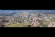 Panorama in Lampertsloch in the state Bas-Rhin, France