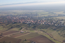 Aerial view of Surbourg in the state Bas-Rhin, France