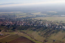 Aerial photograpy of Surbourg in the state Bas-Rhin, France