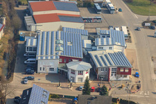 REHA med Gesundheitspark GmbH - Department of Orthopaedics & Neurology in Herxheim bei Landau in the state Rhineland-Palatinate, Germany seen from a drone
