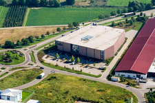 Commercial Park W with Möbel Weber in Herxheim bei Landau in the state Rhineland-Palatinate, Germany