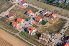 New development area Lower Rappenfeld in the district Mörlheim in Landau in der Pfalz in the state Rhineland-Palatinate, Germany out of the air