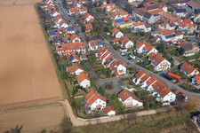 Aerial view of At the Thoräckern in the district Mörlheim in Landau in der Pfalz in the state Rhineland-Palatinate, Germany