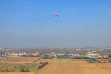 Queichheimer Landstraße from the south in Landau in der Pfalz in the state Rhineland-Palatinate, Germany
