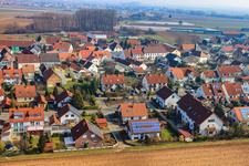Aerial photograpy of At the Thoräckern in the district Mörlheim in Landau in der Pfalz in the state Rhineland-Palatinate, Germany
