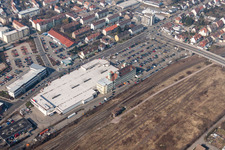 Building of the shopping center real,- SB-Warenhaus GmbH in the district Queichheim in Landau in der Pfalz in the state Rhineland-Palatinate, Germany