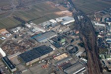Industrial area Im Justus, Im Grein in Landau in der Pfalz in the state Rhineland-Palatinate, Germany