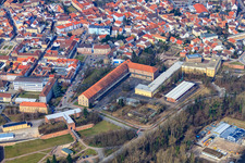 Luitpoldplatz, Paradeplatz and An Fronte Diez in Germersheim in the state Rhineland-Palatinate, Germany