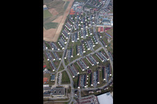 Former American barracks, now BAMF in the district Patrick Henry Village in Heidelberg in the state Baden-Wuerttemberg, Germany seen from above