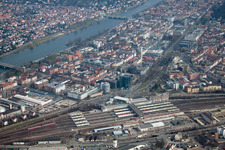 Main station Heidelberg in the district Weststadt in Heidelberg in the state Baden-Wuerttemberg, Germany