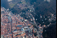 University and castle in the district Kernaltstadt in Heidelberg in the state Baden-Wuerttemberg, Germany