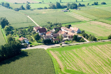 Welschhof from the north in Freckenfeld in the state Rhineland-Palatinate, Germany