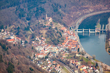 Castle Hirschhorn in Hirschhorn in the state Hesse, Germany