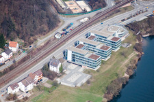 Administration building of the pharmaceutical company GELITA AG at the shore of the river Neckar in Eberbach in the state Baden-Wurttemberg