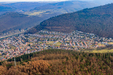 Schwanheimer Street in the district Neckarwimmersbach in Eberbach in the state Baden-Wuerttemberg, Germany