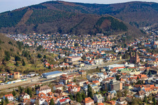 Train station Eberbach in Eberbach in the state Baden-Wuerttemberg, Germany