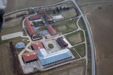 Aerial view of Riders Club Oberbiegelhof in the district Obergimpern in Bad Rappenau in the state Baden-Wuerttemberg, Germany