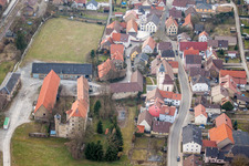 Building complex in the park of the castle Grombach in Bad Rappenau in the state Baden-Wurttemberg, Germany
