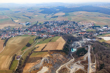 Quarry in Ittlingen in the state Baden-Wuerttemberg, Germany