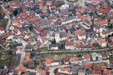 Church building in the village of in Sulzfeld in the state Baden-Wurttemberg, Germany