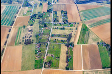 Garden plots at Wilfenberg in Oberderdingen in the state Baden-Wuerttemberg, Germany