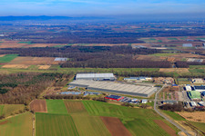 Horst industrial park, ZUFALL Logistics group and STS-Group in the district Minderslachen in Kandel in the state Rhineland-Palatinate, Germany