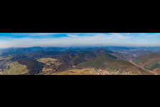 Panorama from the local area and environment in Gleiszellen-Gleishorbach in the state Rhineland-Palatinate