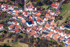 Church building in the village of in Schwanheim in the state Rhineland-Palatinate, Germany