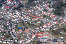 Town View of the streets and houses of the residential areas in Lemberg in the state Rhineland-Palatinate, Germany