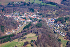 From the south in the district Niedersimten in Pirmasens in the state Rhineland-Palatinate, Germany