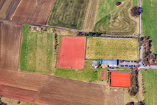 Football field of the sports club Obersimten 68 eV in Obersimten in the state Rhineland-Palatinate, Germany